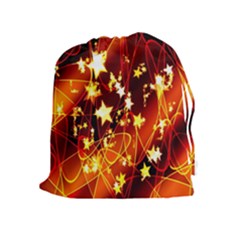 Background Pattern Lines Oval Drawstring Pouches (extra Large) by Amaryn4rt