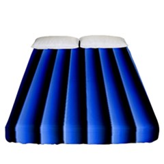 Blue Lines Background Fitted Sheet (california King Size)