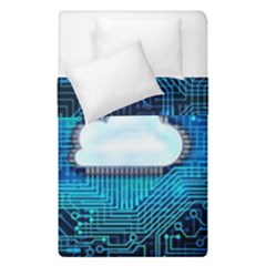 Circuit Computer Chip Cloud Security Duvet Cover Double Side (single Size)