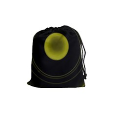 Abstract Futuristic Lights Dream Drawstring Pouches (medium) 