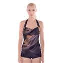 Canyon Desert Landscape Pattern Boyleg Halter Swimsuit  View1