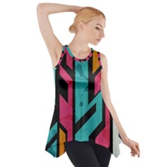 Bohemian Pattern Side Drop Tank Tunic by Brittlevirginclothing