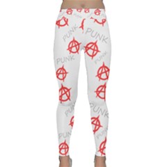 Punk Pattern Classic Yoga Leggings by Valentinaart