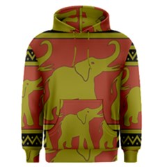 Elephant Pattern Men s Pullover Hoodie by Nexatart