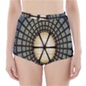Stained Glass Colorful Glass High-Waisted Bikini Bottoms View1