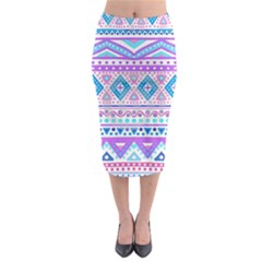 Tribal Pastel Hipster  Midi Pencil Skirt by Brittlevirginclothing