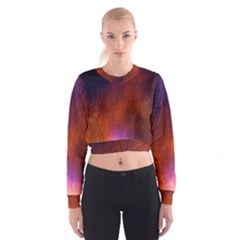 Fire Radio Spark Fire Geiss Women s Cropped Sweatshirt by Nexatart