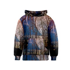 Full Moon Forest Night Darkness Kids  Pullover Hoodie by Nexatart