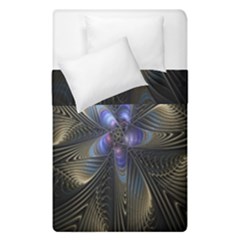 Fractal Blue Abstract Fractal Art Duvet Cover Double Side (single Size) by Nexatart