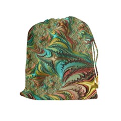 Fractal Artwork Pattern Digital Drawstring Pouches (extra Large) by Nexatart