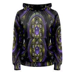 Fractal Sparkling Purple Abstract Women s Pullover Hoodie by Nexatart