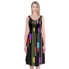 Plug In Midi Sleeveless Dress by Valentinaart