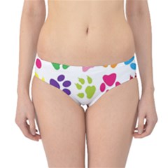 Paw Print Paw Prints Background Hipster Bikini Bottoms