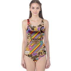 Background Images Colorful Bright One Piece Swimsuit