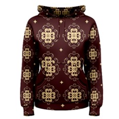 Seamless Ornament Symmetry Lines Women s Pullover Hoodie