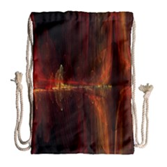 The Burning Of A Bridge Drawstring Bag (large)