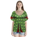 Shamrock Irish Ireland Clover Day Flutter Sleeve Top View1