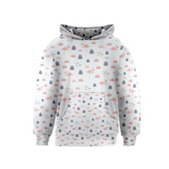 Cute Flamingos And  Leaves Pattern Kids  Pullover Hoodie by TastefulDesigns