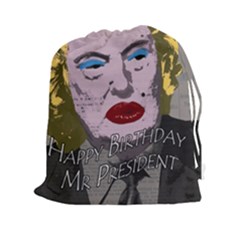 Happy Birthday Mr  President  Drawstring Pouches (xxl) by Valentinaart