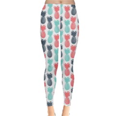 Colorful Pattern Color Pineapple Leggings by CoolDesigns