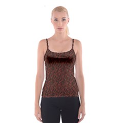 Dark Red Flame Hell Fire Seamless Spathetti Strap Top