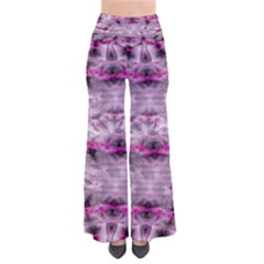 Pink Gray Tie Dye Chic Palazzo Pants by CoolDesigns