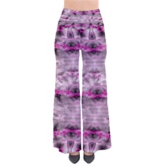 Pink Gray Tie Dye Chic Palazzo Pants