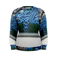 Mural Wall Located Street Georgia Usa Women s Sweatshirt by Simbadda