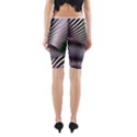 Fractal Zebra Pattern Yoga Cropped Leggings View2