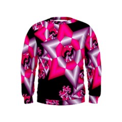 Star Of David On Black Kids  Sweatshirt by Simbadda