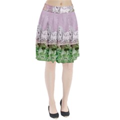 Wonderful Unicorn With Foal On A Mushroom Pleated Skirt by FantasyWorld7