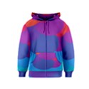 Circles Colorful Balloon Circle Purple Blue Red Orange Kids  Zipper Hoodie View1