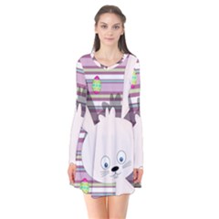 Easter Bunny  Flare Dress by Valentinaart