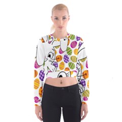 Easter Bunny  Cropped Sweatshirt
