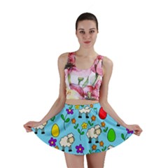 Easter Lamb Mini Skirt by Valentinaart