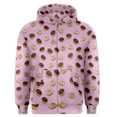 Donuts Pattern Men s Zipper Hoodie by Valentinaart