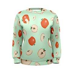 Apple Fruit Background Food Women s Sweatshirt by Nexatart
