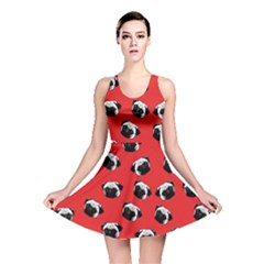 Pug Dog Pattern Reversible Skater Dress