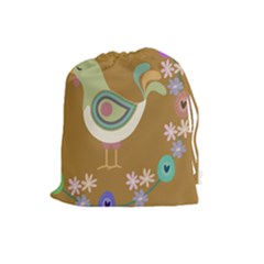 Easter Drawstring Pouches (large)  by Valentinaart