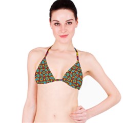 Geometric Multicolored Print Bikini Top by dflcprintsclothing