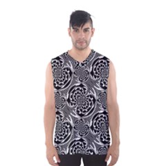 Metallic Mesh Pattern Men s Basketball Tank Top by linceazul