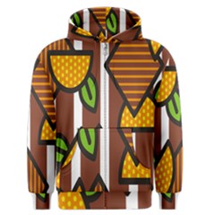 Chocolate Lime Brown Circle Line Plaid Polka Dot Orange Green White Men s Zipper Hoodie by Mariart