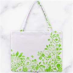 Butterfly Green Flower Floral Leaf Animals Mini Tote Bag by Mariart