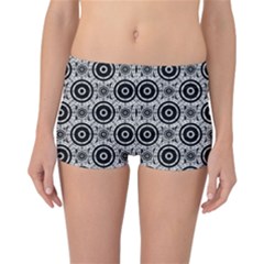 Geometric Black And White Reversible Bikini Bottoms by linceazul
