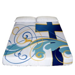 Easter Clip Art Free Religious Fitted Sheet (california King Size) by Mariart