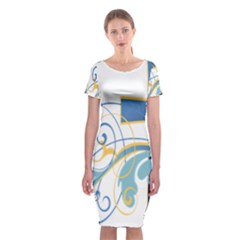 Easter Clip Art Free Religious Classic Short Sleeve Midi Dress by Mariart