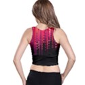 Line Vertical Plaid Light Black Red Purple Pink Sexy Racer Back Crop Top View2
