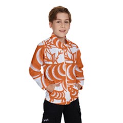 Chinese Zodiac Goat Star Orange Wind Breaker (kids) by Mariart