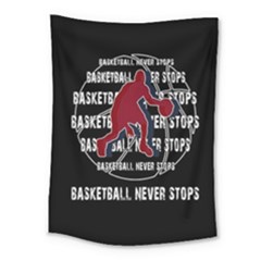 Basketball Never Stops Medium Tapestry