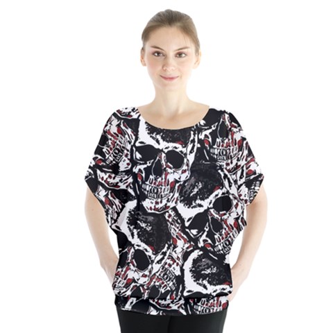 Skull Pattern Blouse by ValentinaDesign
